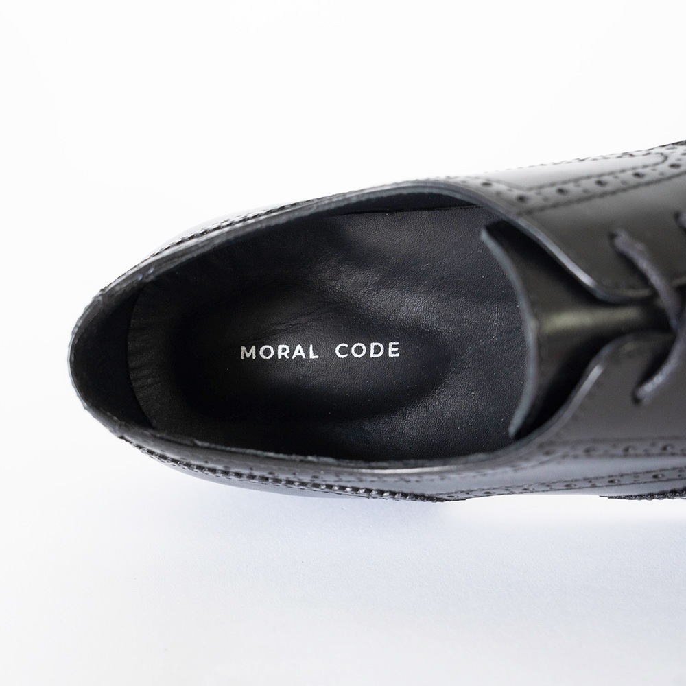 KENSINGTON BLACK ウイングチップ ビジネスシューズ