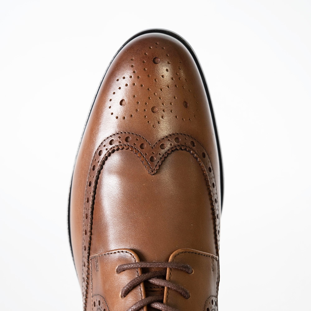 KENSINGTON COGNAC ウイングチップ ビジネスシューズ