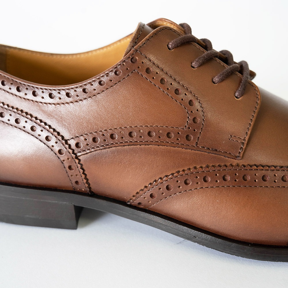 KENSINGTON COGNAC ウイングチップ ビジネスシューズ