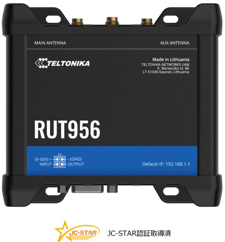 Teltonika RUT956 ������LTE�롼����  -40��75�� RS232/RS485��GNSS�б� RUT956900C00 �ڵ�Ŭǧ�ںѡۡ�JC-STAR��1Ŭ���