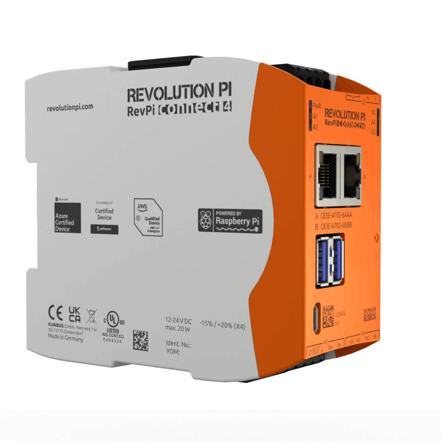 ラズベリー 産業用 ラズベリーパイ】 RevPi Connect 4 PR100376 | 産業/FA