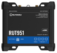Teltonika RUT951 POE+ eSIM���ǥ奢��SIM / -40��75���б� �����ѥ�Х���롼����RUT951910T00�ڵ�Ŭǧ�ںѡ�