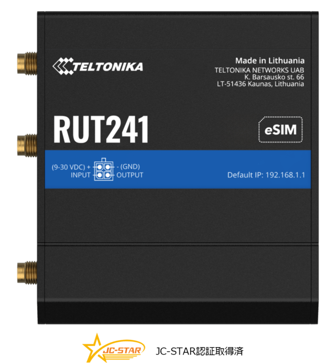 RUT241 eSIM��-40��75���б� ������ 4G ����顼�롼����RUT24128 �ڵ�Ŭǧ�ںѡۡ�JC-STAR��1Ŭ���
