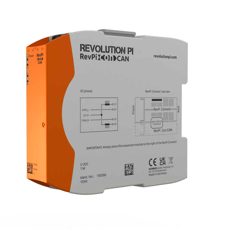 �ڥ����ȥ�å��ʥ��ڥ���륻����ۡ�Revolution Pi Con CAN ��ĥ�⥸�塼��� KUNBUS RevPi Con CAN PR100286