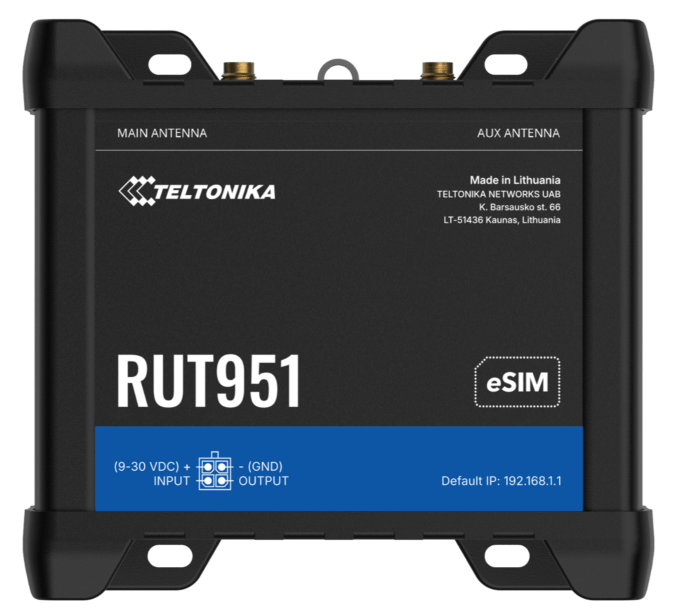 Teltonika RUT951���ǥ奢��SIM/eSIM�б��� -40��75���б� �����ѥ���顼�롼����RUT951930A00 �ڵ�Ŭǧ�ںѡ��ݹȥͥåȥ������塼�������ǧ��ǥХ�����