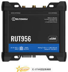 Teltonika RUT956 eSIM ������LTE�롼����-40��75�� RS232/RS485��GNSS�б� �ڵ�Ŭǧ�ںѡۡ�JC-STAR��1Ŭ���RUT956930C00