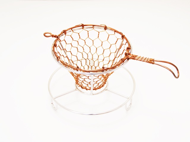 辻和金網　手編みコーヒードリッパー｜銅