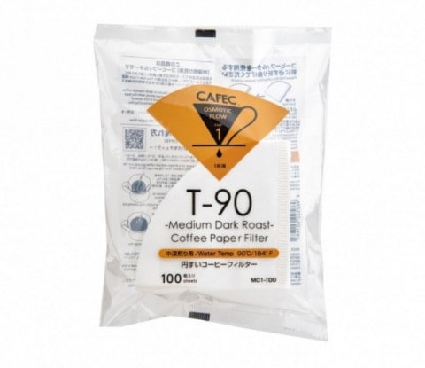 中深煎り用円すいコーヒーフィルター 1杯用　100枚入り｜MC1-100W｜ペーパーフィルター｜フィルターペーパー｜日本製｜国産｜MADE IN JAPAN｜三洋産業