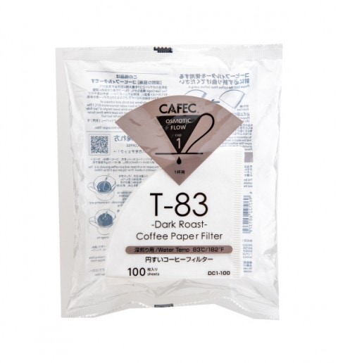 深煎り用円すいコーヒーフィルター 1杯用　100枚入り｜DC1-100W｜ペーパーフィルター｜フィルターペーパー｜日本製｜国産｜MADE IN JAPAN｜三洋産業