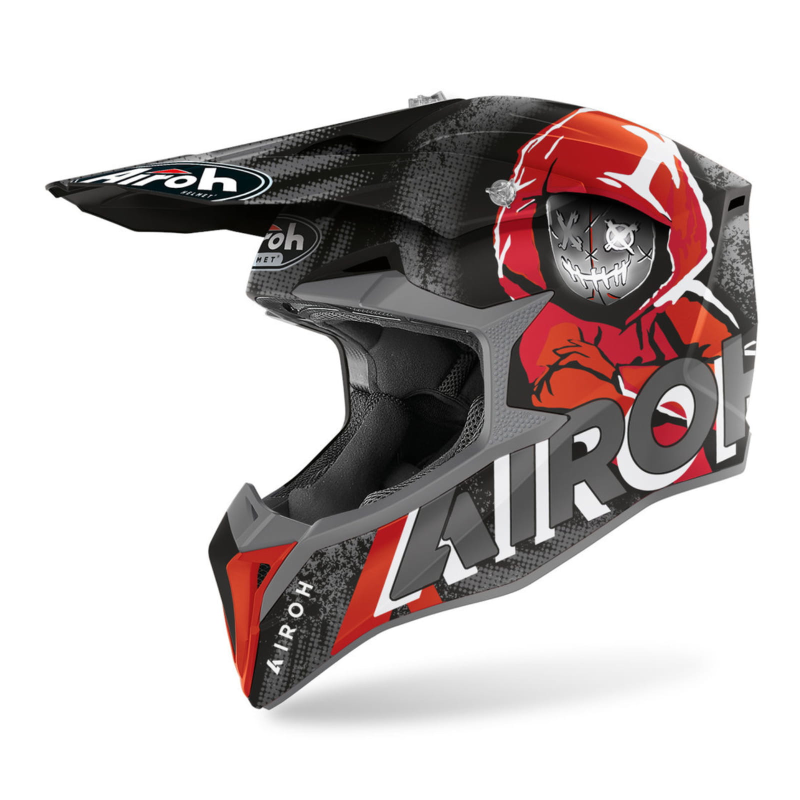 Airoh Wraap マットブラック オフロードヘルメット Airoh Wraap マットブラック オフロードヘルメット