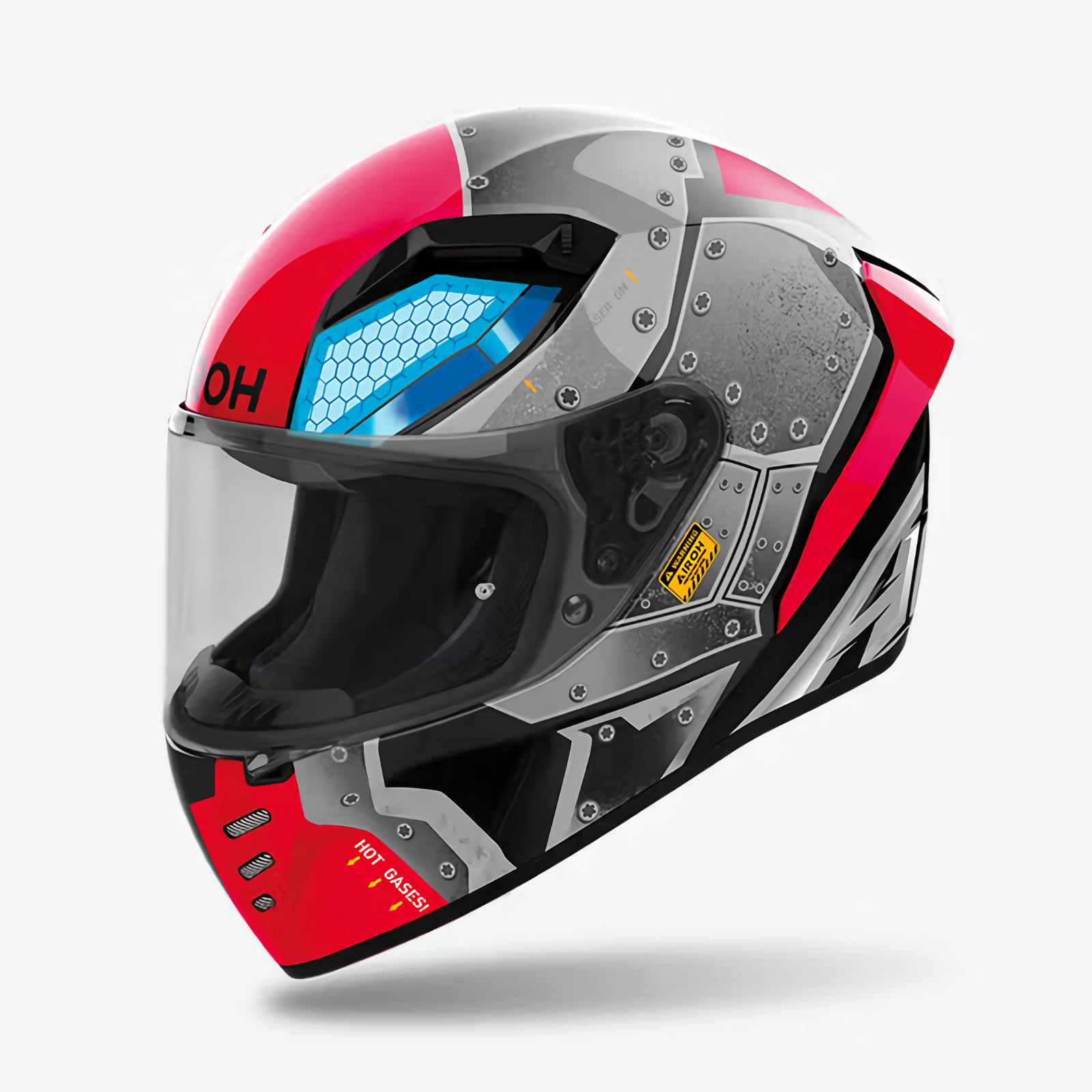 Airoh CONNOR BOT（アイロー コナー ボット）レッド ブラック グロス フルフェイスヘルメット