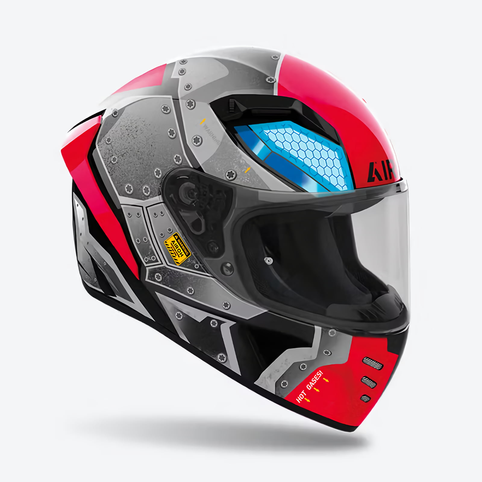 Airoh CONNOR BOT（アイロー コナー ボット）レッド ブラック グロス フルフェイスヘルメット