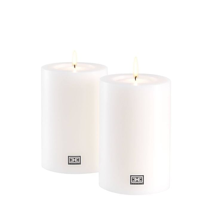 Artificial Candle 10 x H. 15 cm set of 2 