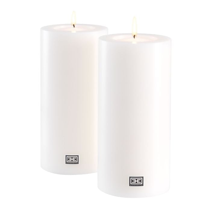 Artificial Candle  10 x H. 21 cm set of 2 