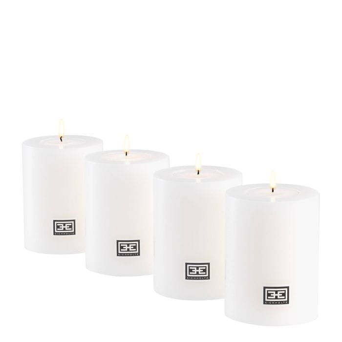 Artificial Candle 7 x H. 9 cm set of 4