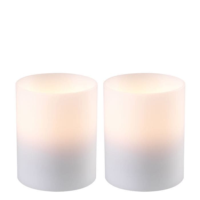 Artificial Candle deep 10 x H. 12 cm set of 2