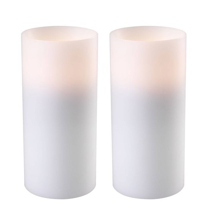 Artificial Candle deep  10 x H. 21 cm set of 2