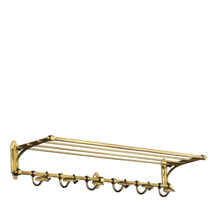 Coatrack Arini antique brass finish