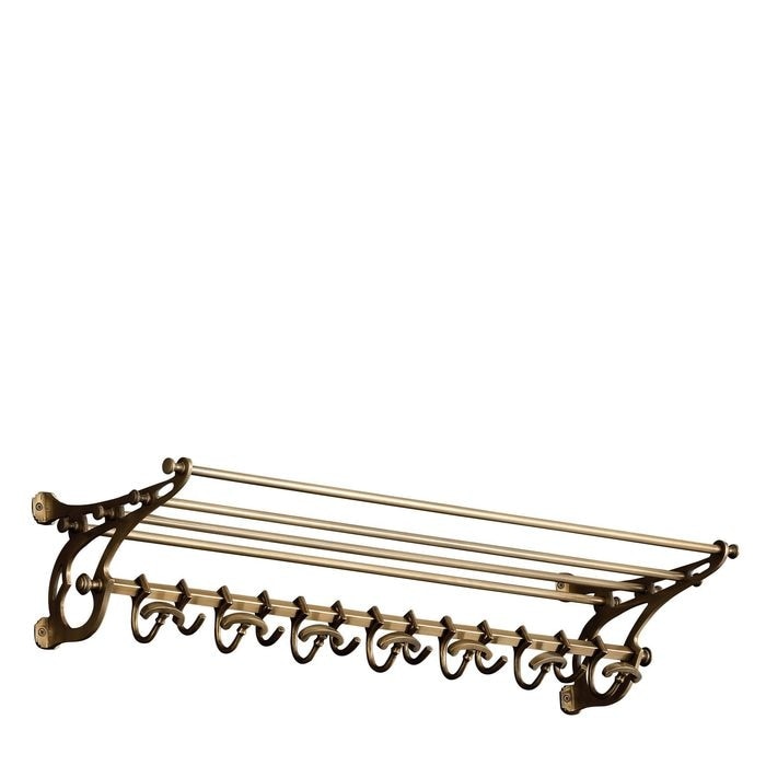 Coatrack Hudson 97 cm antique brass finish