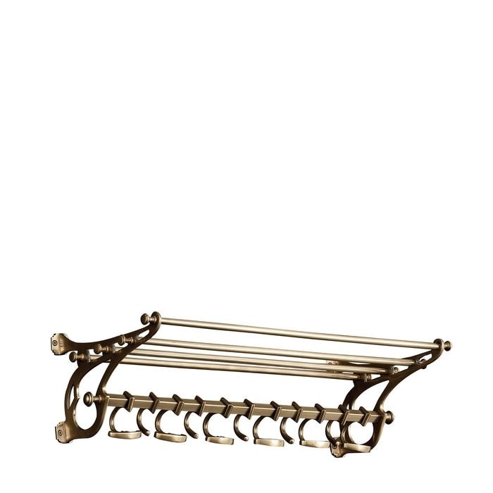 Coatrack Hudson 70 cm antique brass finish