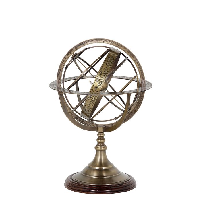 Globe antique brass finish S