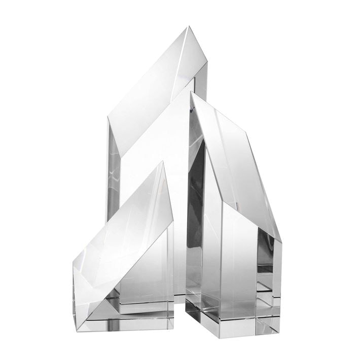 Object Scope crystal glass set of 3