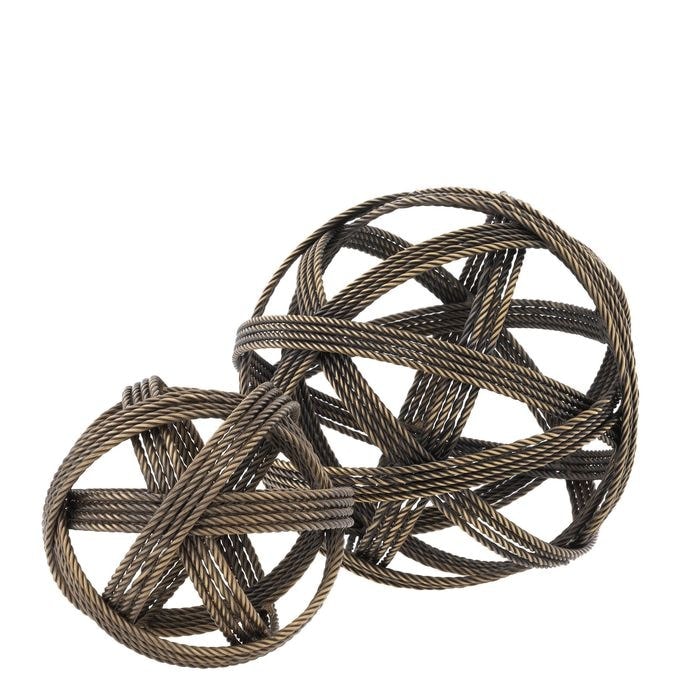 Desk Accessory Melville vintage brass finish S/2