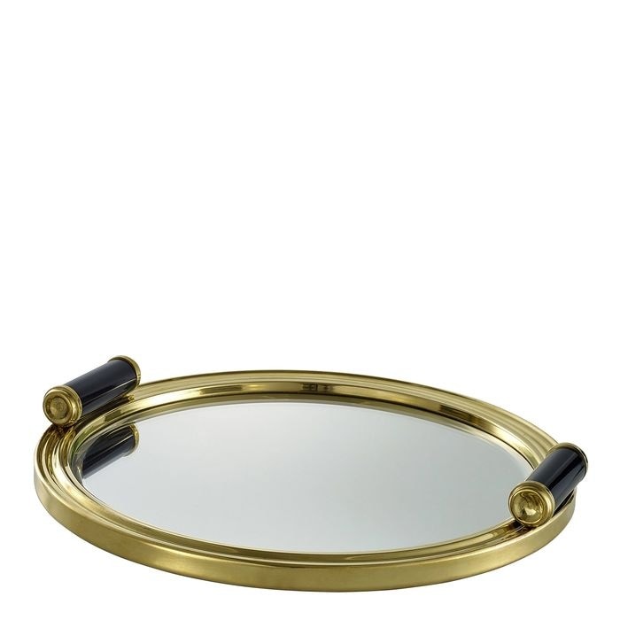 Tray Grimoldi polished brass