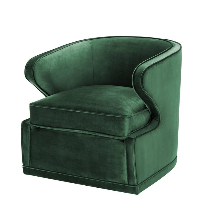 Chair Dorset roche green velvet 