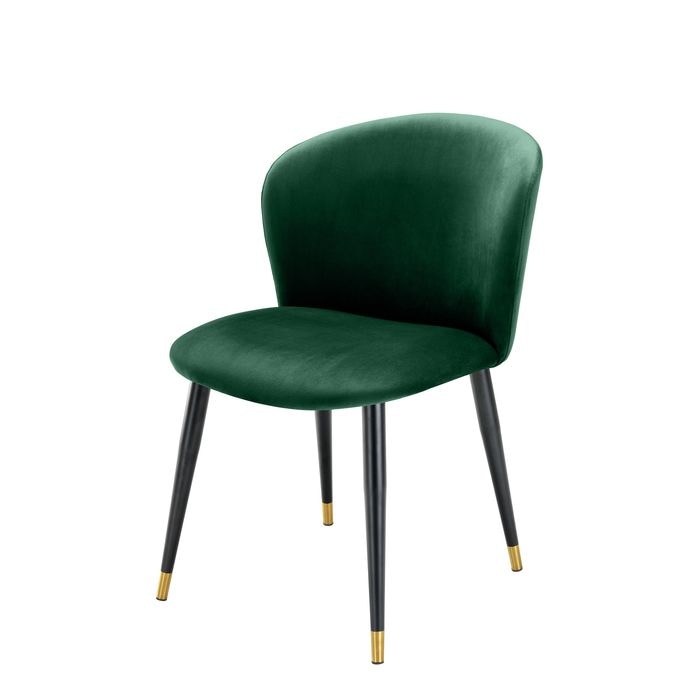 Dining Chair Volante roche dark green velvet