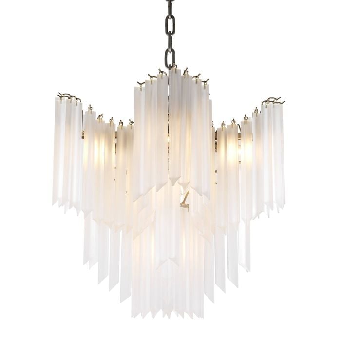 Chandelier Pulsar frosted glass