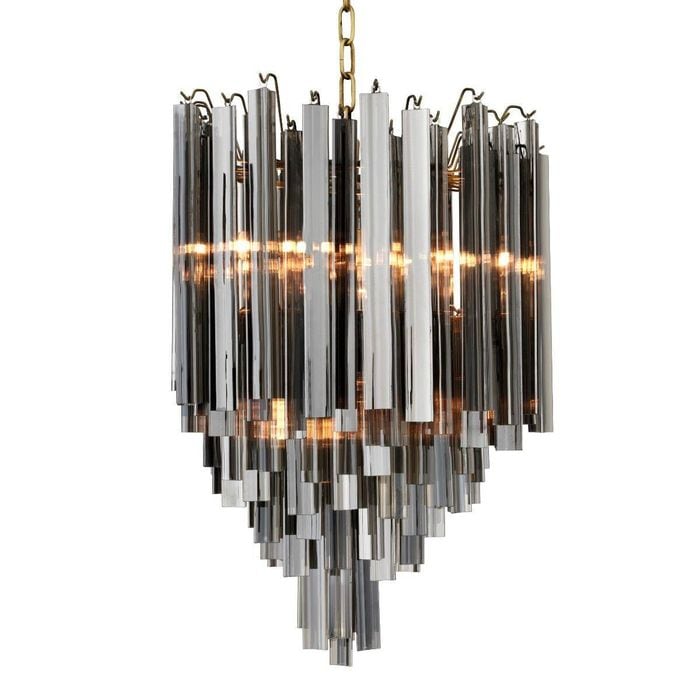 Chandelier Salerno smoke glass