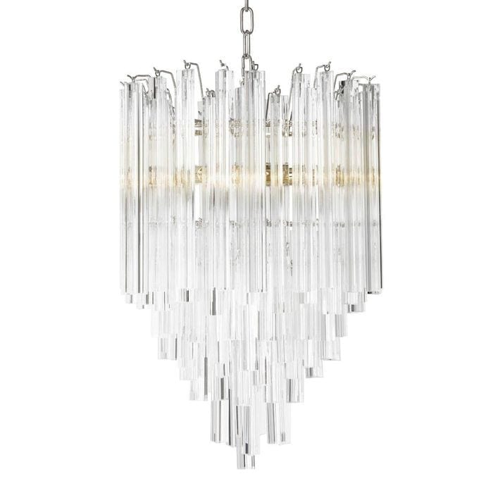 Chandelier Salerno clear glass