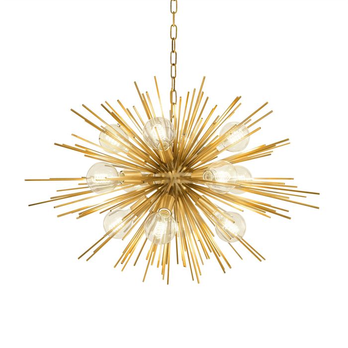 Chandelier Boivin matte brass finish
