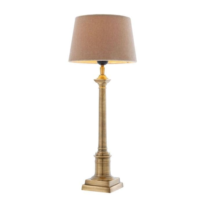 Table Lamp Cologne S antique brass finish incl sha