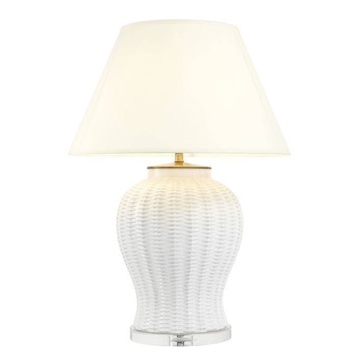 Table Lamp Fort Meyers white ceramic