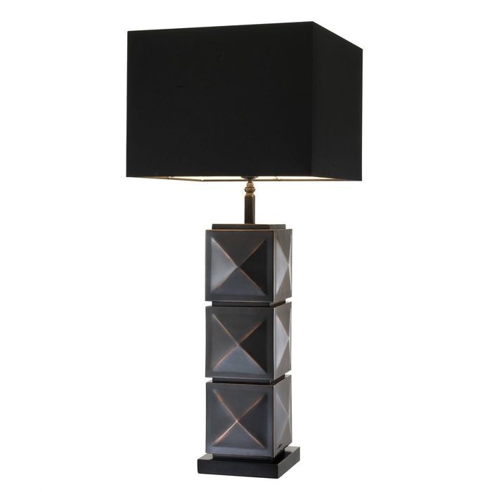 Table Lamp Carlo antique bronze finish incl shade