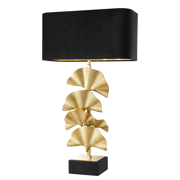 Table Lamp Olivier polished brass incl shade