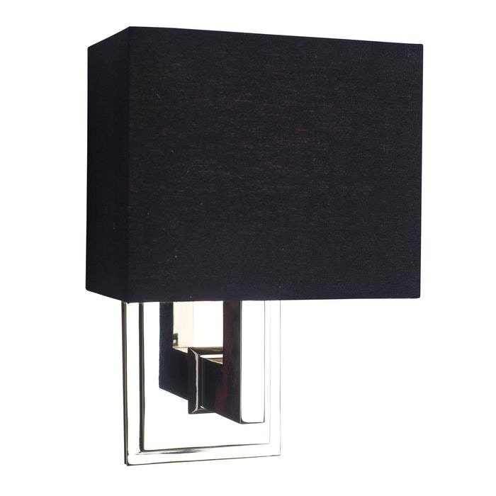 Wall Lamp Balthazar nickel finish incl shade
