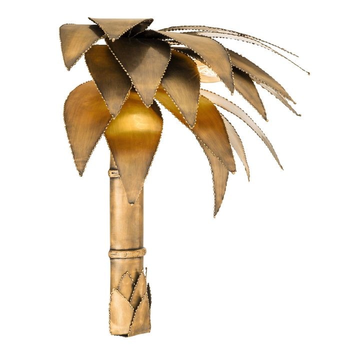 Wall Lamp Palm Court vintage brass finish