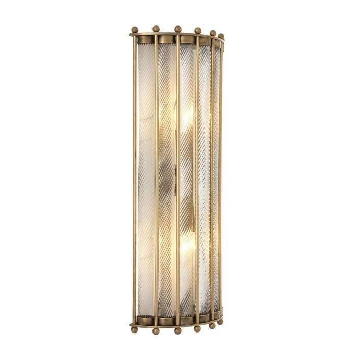 Wall Lamp Tiziano antique brass finish 