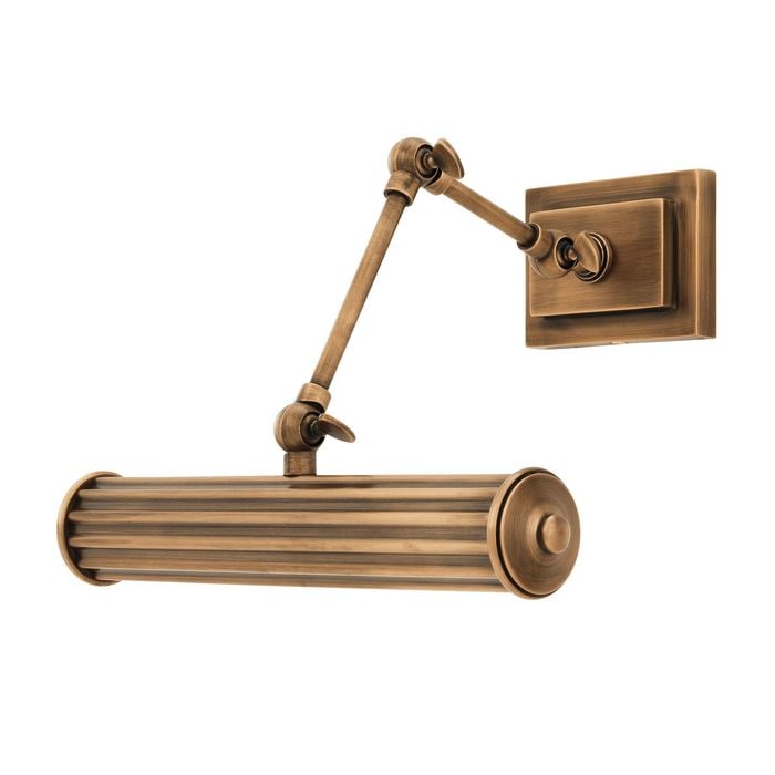 Wall Lamp Luca antique brass finish S