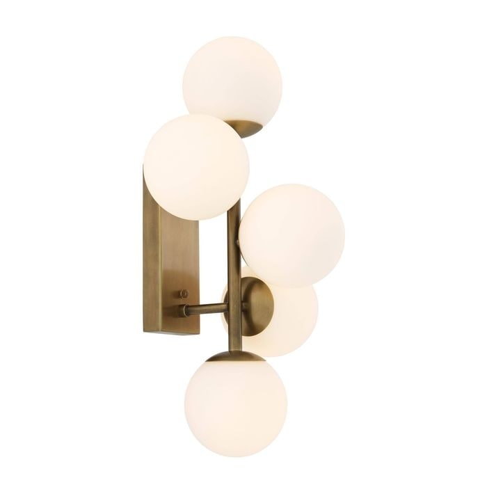 Wall Lamp Libris antique brass finish