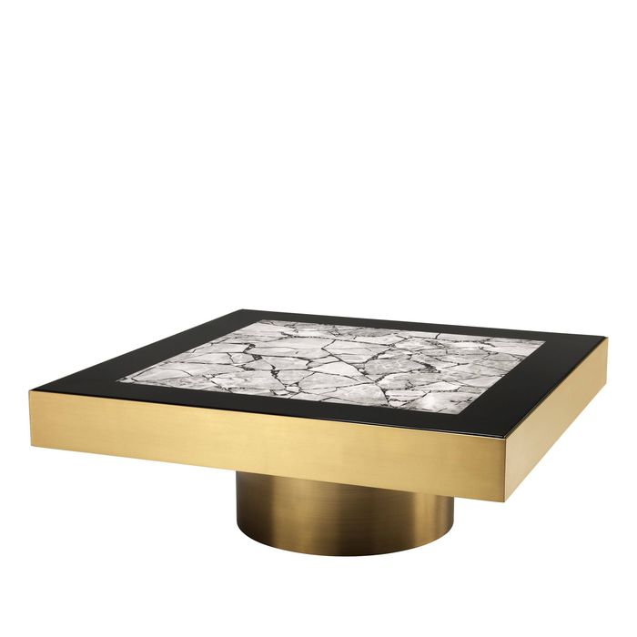 Coffee Table Tatler brushed brass finish