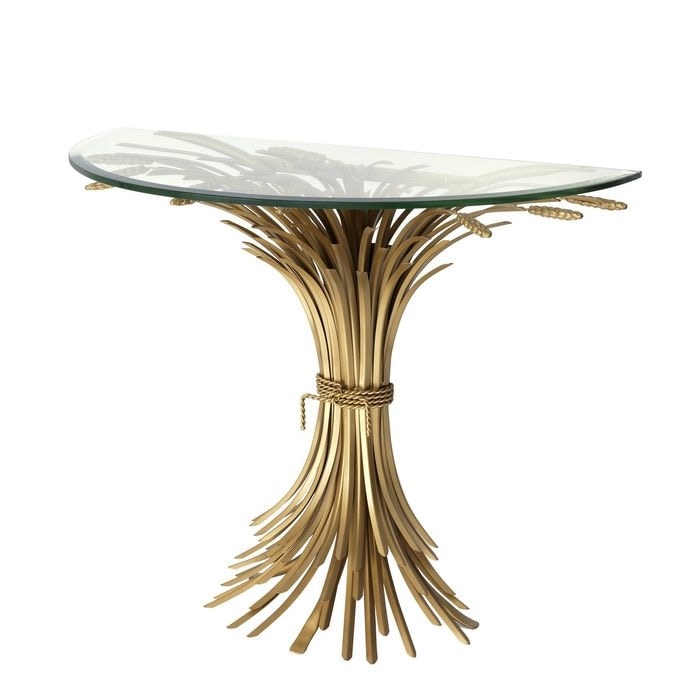 Console Table Bonheur antique gold finish