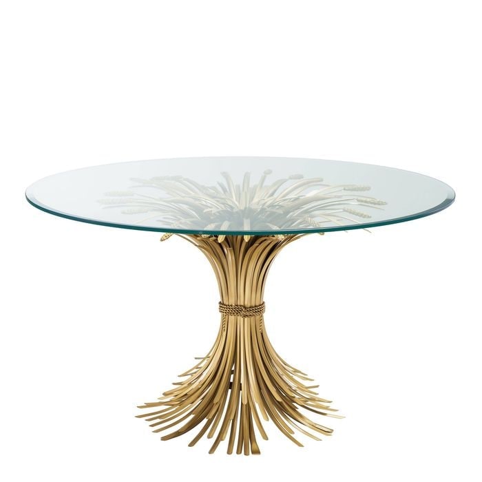 Centre Table Bonheur ? 130 cm antique gold finish