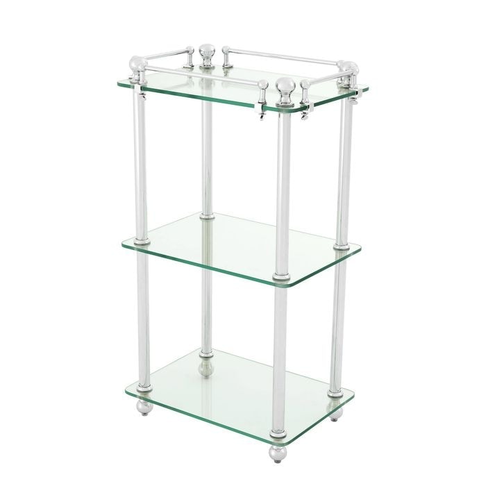 Bathroom Rack Devon nickel finish