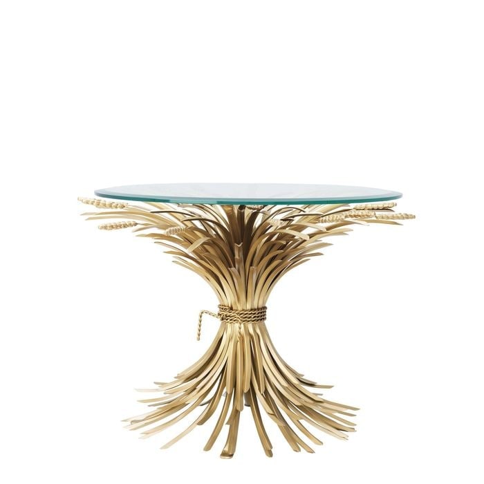 Side Table Bonheur antique gold finish 