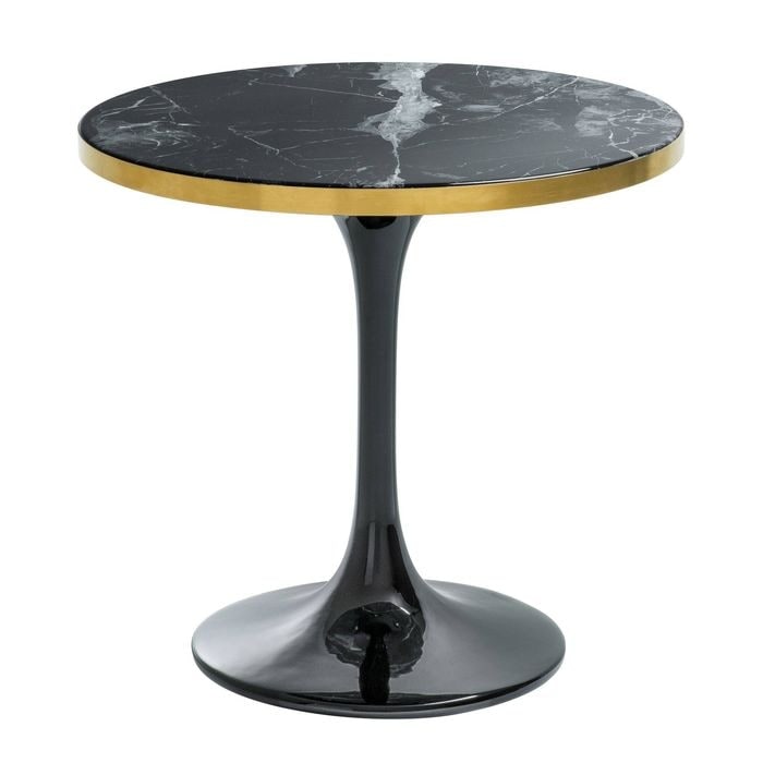 Side Table Parme black faux marble