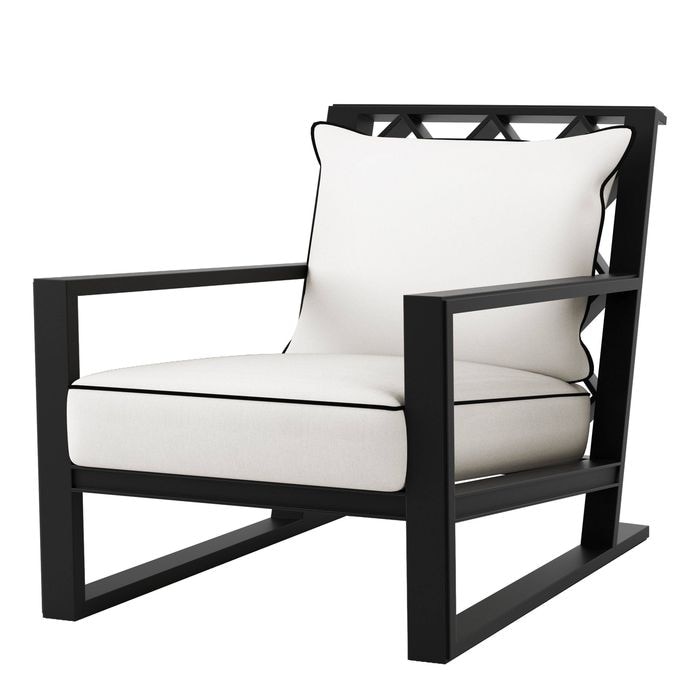 Chair Como outdoor matte black